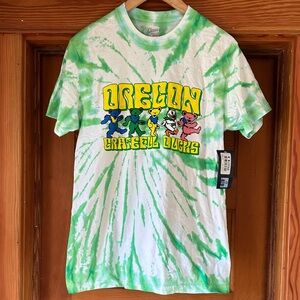 UO Green Tie-Dye Oregon “Grateful Ducks” T-Shirt